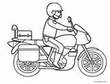 Motorcycle Coloring Pages Police Kids Drawing Davidson Harley Printable Cool2bkids Getdrawings Colorings sketch template