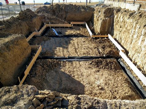 Foundation Forming Drain System And Gravel Aaa Waterproofing And