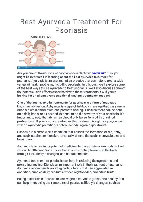 Best Ayurveda Treatment For Psoriasis By Ayurvedichospital2022 Issuu