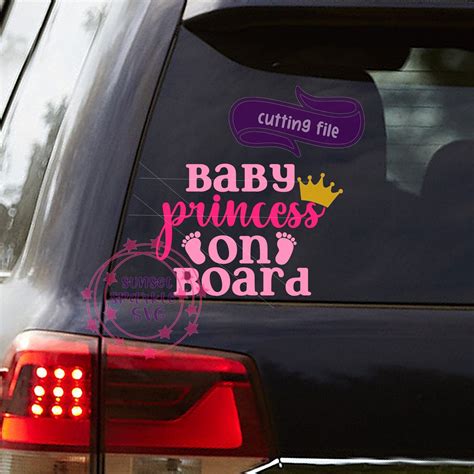 Baby On Board Svg Baby Svg Baby Girl Svg Car Decal Svg For Etsy Canada