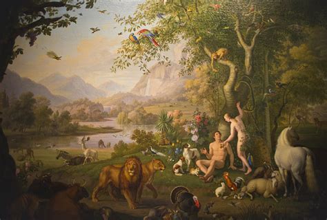 Adam And Eve In The Garden Of Eden Painting By Wenzel Pe Flickr