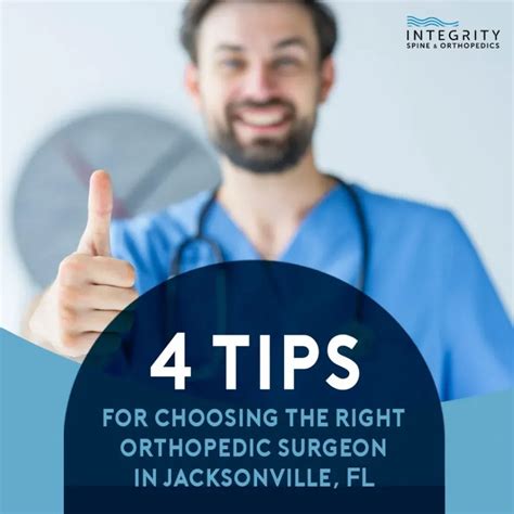 4 Tips For Choosing The Right Orthopedic Surgeon In Jacksonville Fl