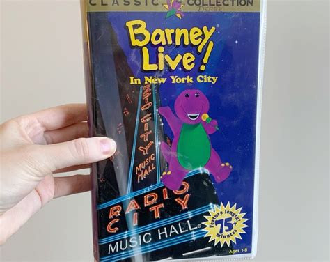 Barney Live In New York City Vhs Movie 1994 Vintage Etsy