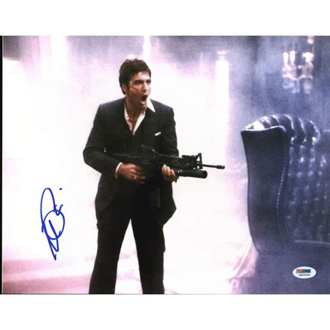Al Pacino Signed Scarface 11x14 Photo Psa Autograph Graded 10