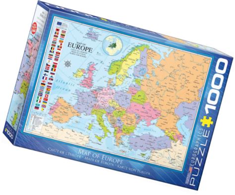 Toys And Games Eurographics 6000 0789 Map Of Europe Puzzle 1000 Piece