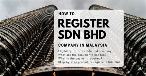how to register sdn bhd company online in malaysia fastest and most convenient