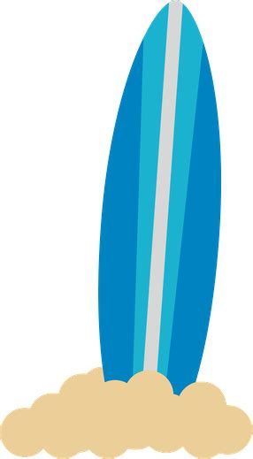 Download Surfboard Clipart Blue Surf Minus Hd Transparent Png