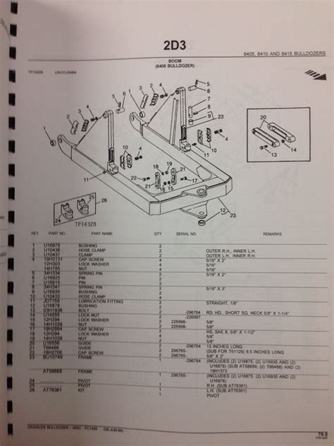 John Deere Jd 450c Crawler Dozer Parts Manual Pc1420 Finney Equipment