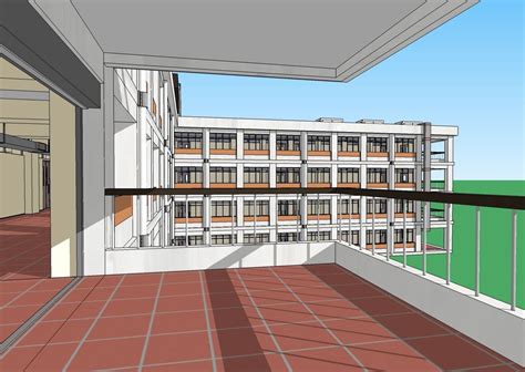 Free Sketchup Model School Building Extreme High Detail With