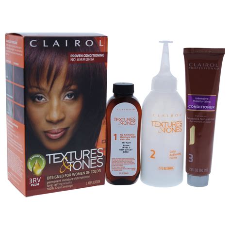 Clairol Professional Textures And Tones Hair Color Plum 1 Kit
