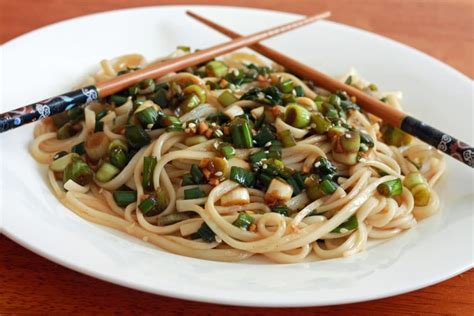 Ginger Scallion Noodles Recipe Main Dish Recipes Dinner Bowls