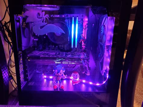 Figured You Guys Might Like My New Sonic Themed Pc Build R