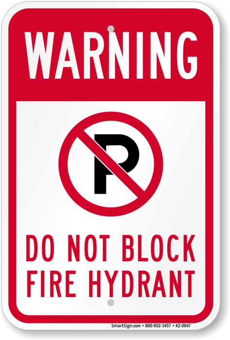 Fire Hydrant And Fire Lane Signs