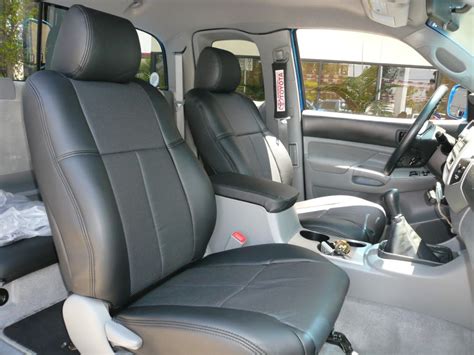 These covers have been expertly crafted to fit perfectly over your factory front seats, providing an oem fit and finish. Clazzio Covers : 2005-2011 Toyota Tacoma Double Cab Leather Seat Covers