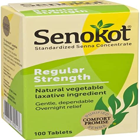 Buy Senokot Natural Senna Laxative Tablets 100 Tablets Dock Pharmacy