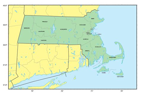Detailed Map Of Massachusetts