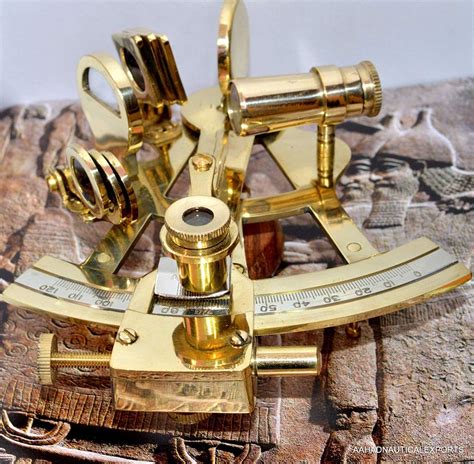 4 solid brass sextant nautical working instrument astrolabe ships maritime t h