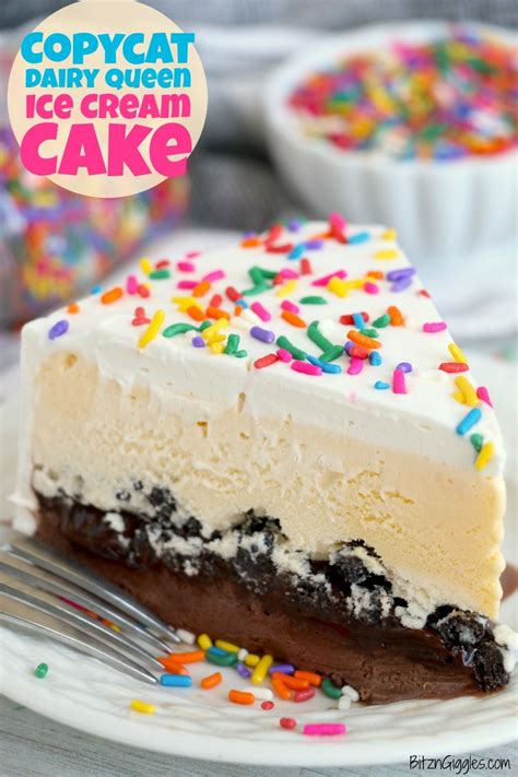 copycat dairy queen ice cream cake layers of chocolate and vanilla ice cream fudge and oreo
