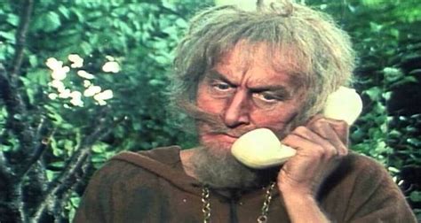 (i) a male sporting a beard, when clearly he does not have good beard growing capacity. Catweazle - British Classic Comedy