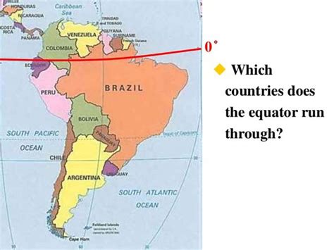 What Three South American Countries Does The Equator Run Through