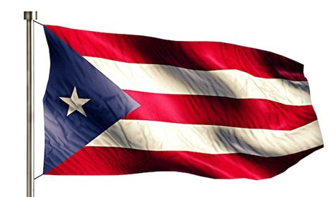 Bandera Nacional De Puerto Rico Aislado Fondo Blanco 3d Foto Gratis