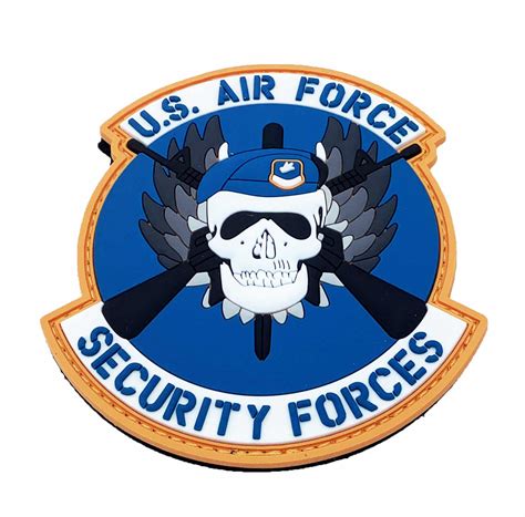 Usaf Security Forces Patch Pvcglow In The Dark With Hook And Loop
