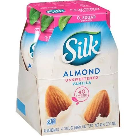 Silk Unsweetened Vanilla Almond Milk Nutrition Label Blog Dandk