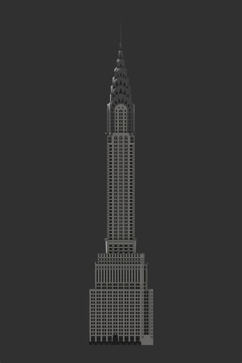 Chrysler Building 3d Model 3d Printable Cgtrader