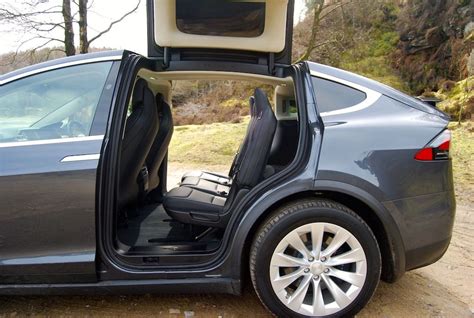 Tesla Model X Rear Doors Open Driving Torque