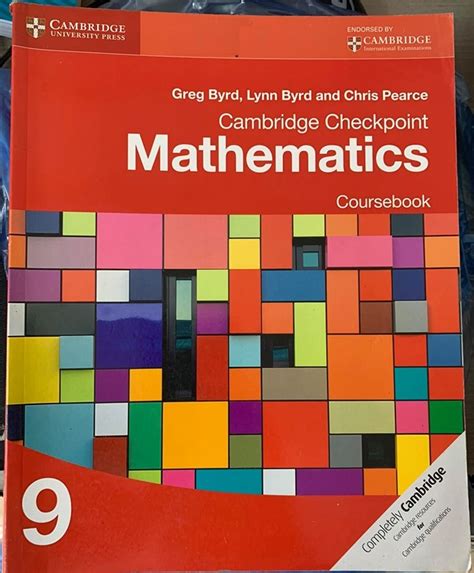Cambridge Checkpoint Mathematics 9 Coursebook Greg Byrd Lynn Byrd