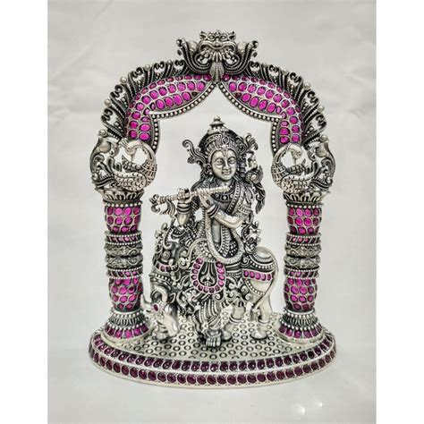 Buy Classic And Traditional Krishna Silver Idol From Myangadi Buy
