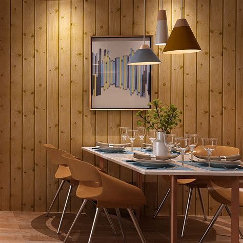 Home Improvement 3d Wood Board Wallpaper For Walls Living