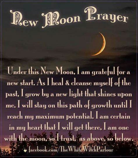 Create a full moon ritual at home. NEW MOON PRAYER | New moon rituals, New moon, Moon spells