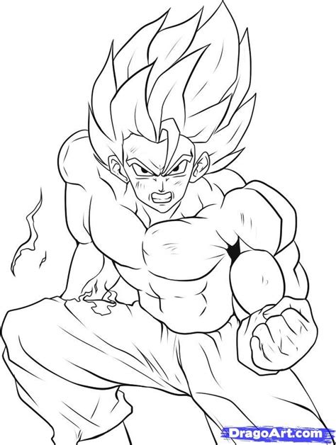 Goku Super Saiyan Coloring Pages Coloring Home The Best Porn Website