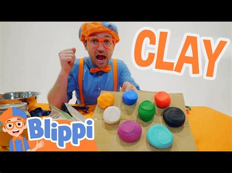 Blippi Plays With Clay Blippi Full Episodes Arts And Crafts Videos