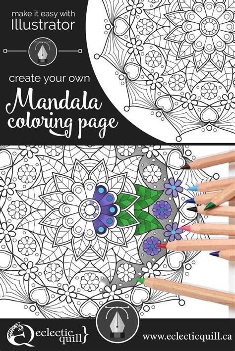I?ve noticed a recent trend of coloring books targeted to adults. Make it Easy with Illustrator: Create Your Own Mandala ...