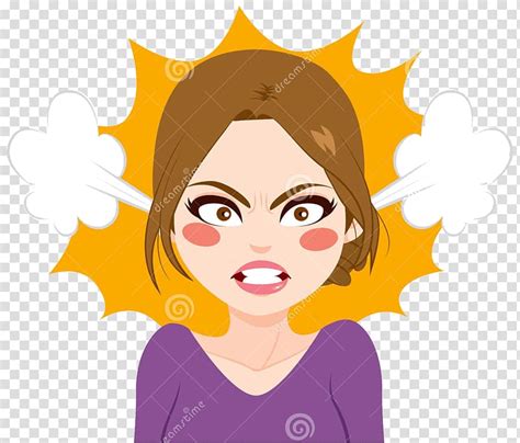 Graphics Anger Drawing Angry Woman Cartoon Transparent Background Png