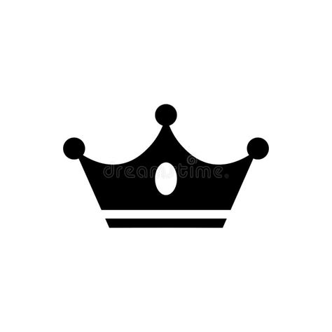 Crown Icon In Flat Style Black Crown Vector Icon Stock Illustration