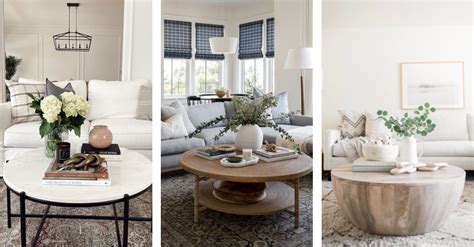 How To Style a Round Coffee Table - Nikki's Plate