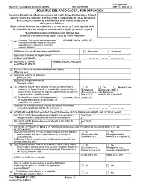 Ssa 11 Bk Printable Form Printable Forms Free Online