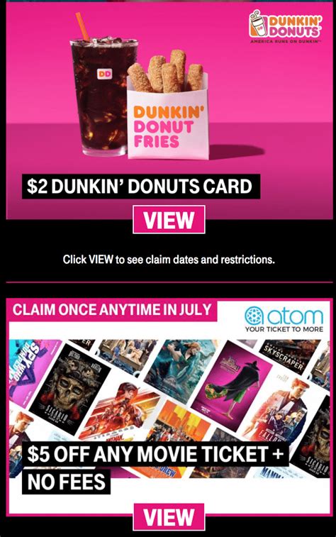 To get this discount, you have to use chase pay as your payment method. Expired T-Mobile Tuesdays: $2 Dunkin Donuts Card, $5 Off ...