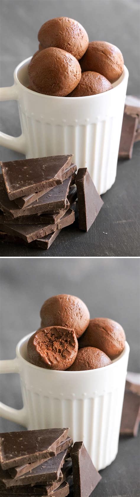Make whipped cream, and then fold in nutella and a splash of brandy. Healthy Chocolate Fudge Truffles | Recipe | Low calorie ...