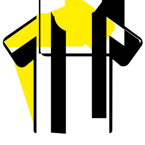 Stripes Yellow Black Football Shirt Vector Svg Icon Svg Repo