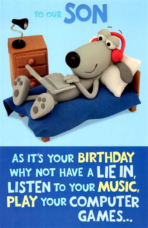 Here are some light funny poems for a birthday card or party invitation. Cute Funny To Our Son Birthday Greeting Card | Cards