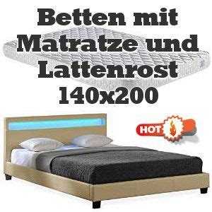 Modernes polsterbett mit lattenrost und matratze. Bett Mit Matratze Und Lattenrost 120x200