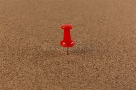 Red Pin On Cork Board Texture Background Stock Photo Image Of Cork