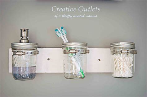Bathroom sink of epoxy resin and tinsel! Creative Outlets of a Thrifty Minded Momma: Mason Jar ...