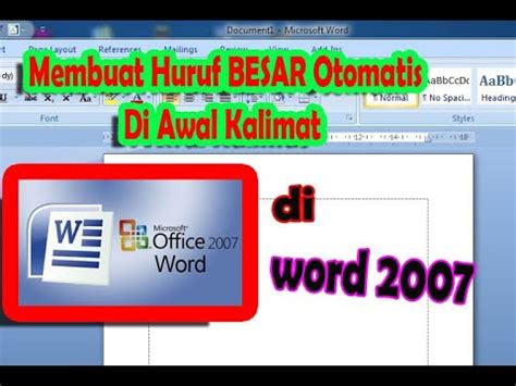 Check spelling or type a new query. Membuat huruf pertama kapital otomatis di Office Word2007 ...