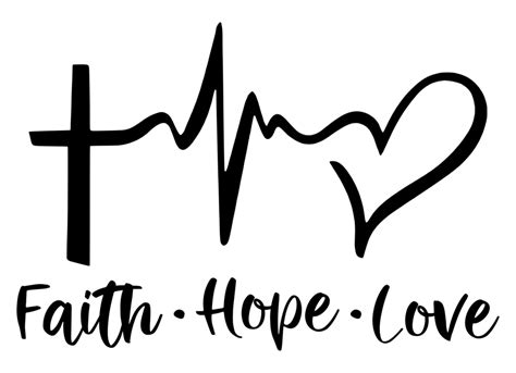 Faith Hope Love Mens Printed T Shirt Redesyn
