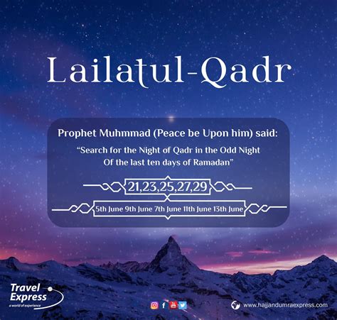 Seek The Odd Night Laylatul Qadr The Night Of Power Is Described In